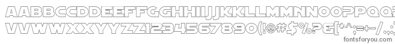 SF Distant Galaxy Outline Font – Gray Fonts