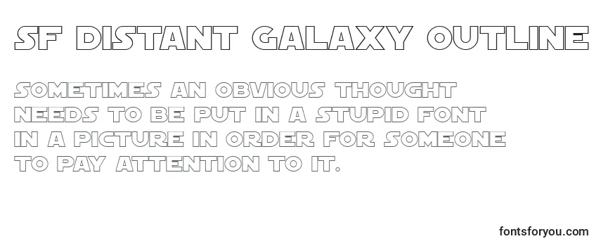 SF Distant Galaxy Outline Font