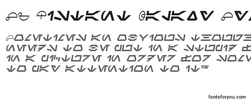 Czcionka SF Distant Galaxy Symbols Italic