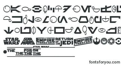 SF Distant Galaxy Symbols font – Fonts For Television