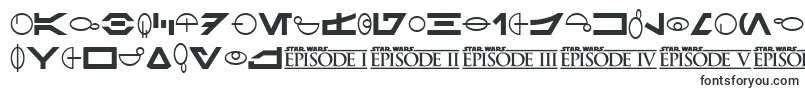 SF Distant Galaxy Symbols-fontti – Televisioon tarkoitetut fontit