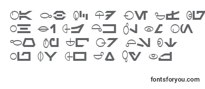Шрифт SF Distant Galaxy Symbols