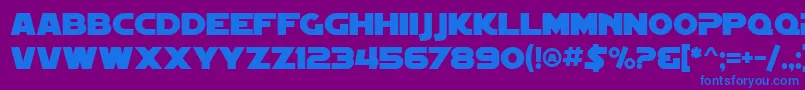 SF Distant Galaxy Font – Blue Fonts on Purple Background