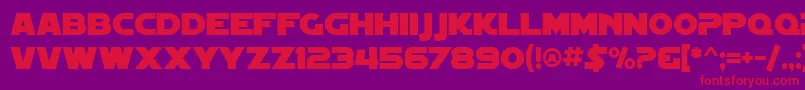 SF Distant Galaxy Font – Red Fonts on Purple Background