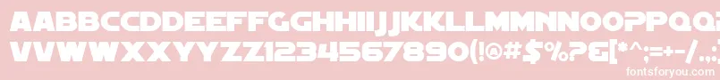 SF Distant Galaxy Font – White Fonts on Pink Background