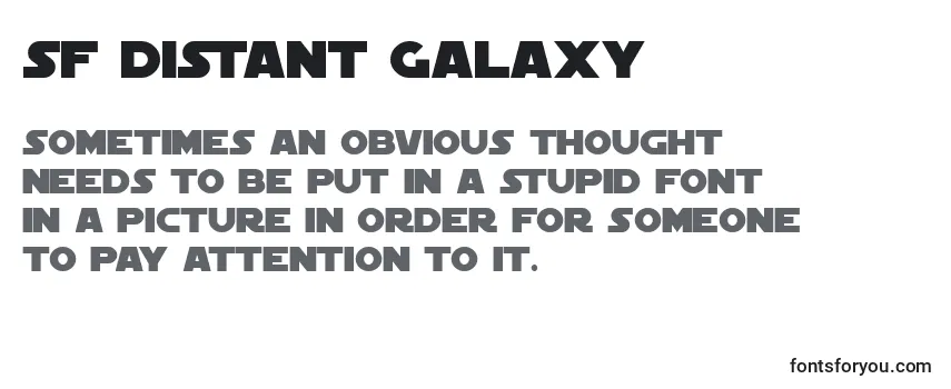 SF Distant Galaxy-fontti
