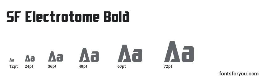 SF Electrotome Bold Font Sizes