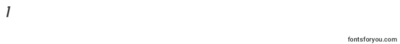SF Electrotome Condensed Oblique-Schriftart – Schriften für die Ziffer 1