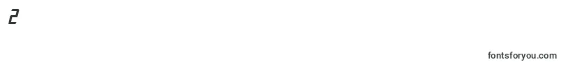 SF Electrotome Condensed Oblique-Schriftart – Schriften für die Ziffer 2