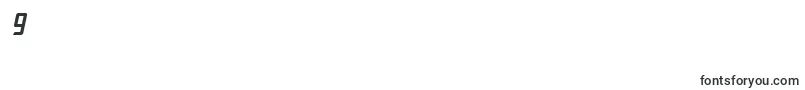SF Electrotome Condensed Oblique-Schriftart – Schriften für die Ziffer 9