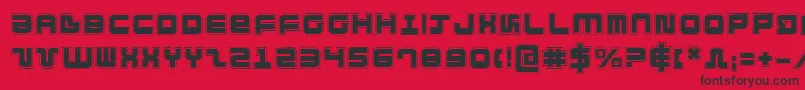 Direktora Font – Black Fonts on Red Background