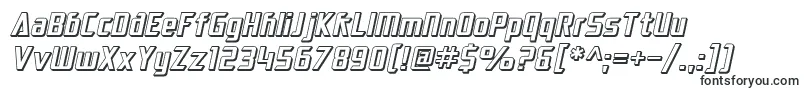 SF Electrotome Shaded Oblique-Schriftart – Schriften für PixelLab