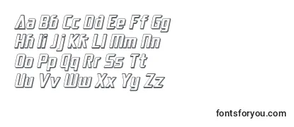 Schriftart SF Electrotome Shaded Oblique