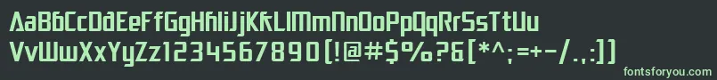 Шрифт SF Electrotome – зелёные шрифты на чёрном фоне