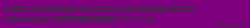フォントSF Espionage Heavy – 紫の背景に黒い文字