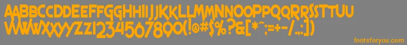 Подробнее о шрифте SF Espresso Shack Condensed Bold Шрифт SF Espresso Shack Condensed Bold – оранжевые шрифты на сером фоне