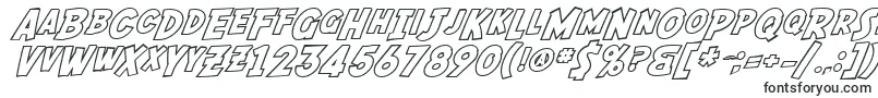 SF Fedora Outline-Schriftart – Schriftarten für Großbuchstaben