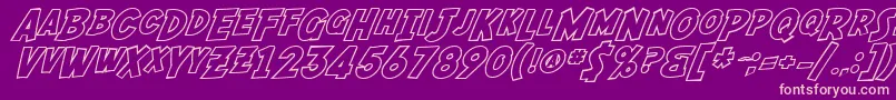 More about SF Fedora Outline Font SF Fedora Outline Font – Pink Fonts on Purple Background