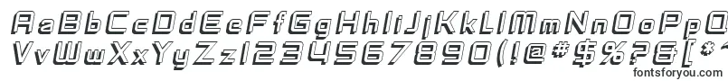 フォントSF Fedora Titles Shadow Italic – ポスター用のフォント