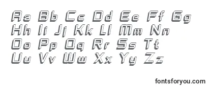Überblick über die Schriftart SF Fedora Titles Shadow Italic