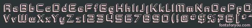 SF Fedora Titles Shadow Font – Pink Fonts on Black Background