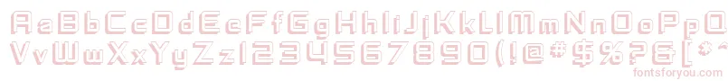 Fonte SF Fedora Titles Shadow – fontes rosa em um fundo branco
