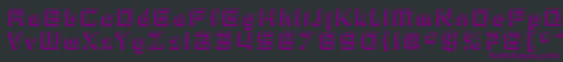 SF Fedora Titles Shadow Font – Purple Fonts on Black Background