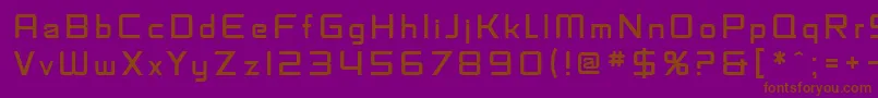 SF Fedora Titles Font – Brown Fonts on Purple Background