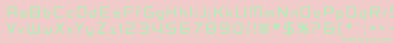 SF Fedora Titles Font – Green Fonts on Pink Background