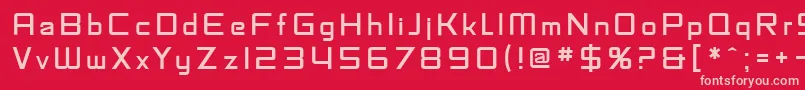 SF Fedora Titles Font – Pink Fonts on Red Background