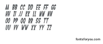 Review of the SF Ferretopia Bold Oblique Font