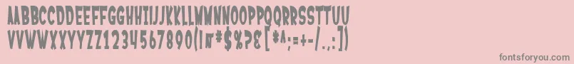 SF Ferretopia Bold Font – Gray Fonts on Pink Background