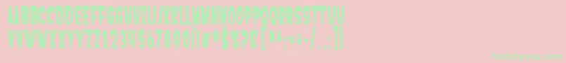 SF Ferretopia Bold Font – Green Fonts on Pink Background