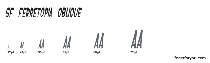 SF Ferretopia Oblique Font Sizes