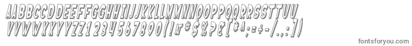 SF Ferretopia Shaded Oblique Font – Gray Fonts