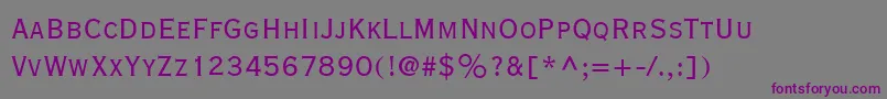 CopperplateExtraCondensedSsiExtraCondensed Font – Purple Fonts on Gray Background