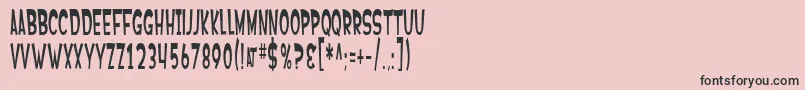 fuente SF Ferretopia – Fuentes Negras Sobre Fondo Rosa