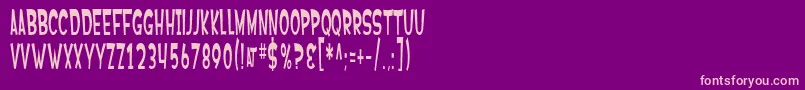 SF Ferretopia Font – Pink Fonts on Purple Background