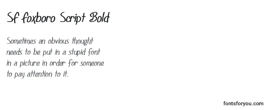 Шрифт SF Foxboro Script Bold