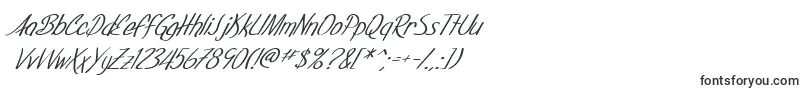 Czcionka SF Foxboro Script Italic – czcionki dla nagłówka profilu