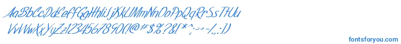 fuente SF Foxboro Script Italic – Fuentes Azules