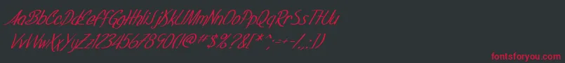 Lisätietoja SF Foxboro Script Italic-fontista SF Foxboro Script Italic-fontti – punaiset fontit mustalla taustalla