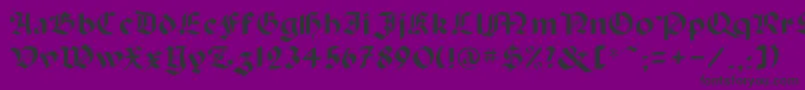 Abbey Font – Black Fonts on Purple Background