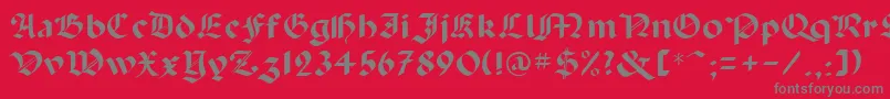 Шрифт Abbey – серые шрифты на красном фоне