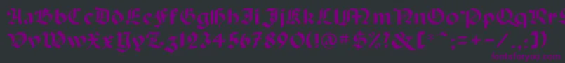 Abbey Font – Purple Fonts on Black Background