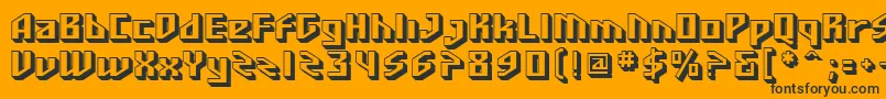 SF Funk Master Font – Black Fonts on Orange Background