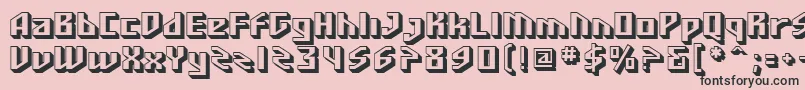 SF Funk Master Font – Black Fonts on Pink Background