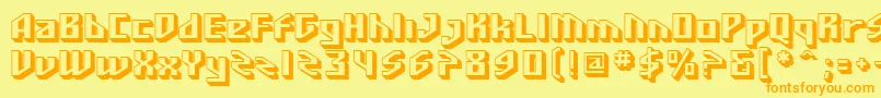 More about SF Funk Master Font SF Funk Master Font – Orange Fonts on Yellow Background