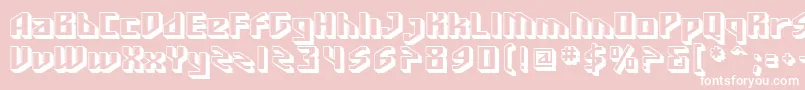 SF Funk Master Font – White Fonts on Pink Background