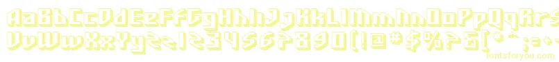 SF Funk Master Font – Yellow Fonts on White Background